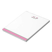 Preppy gepersonaliseerde Initiaal Notitieblokken (Linkerzijde)