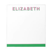Preppy gepersonaliseerde Notitieblokken (Voorkant)