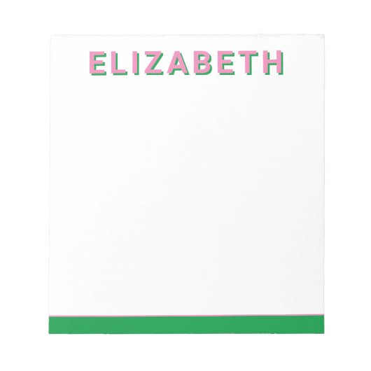 Preppy gepersonaliseerde Notitieblokken (Voorkant)