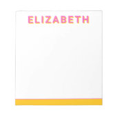 Preppy gepersonaliseerde Notitieblokken (Voorkant)