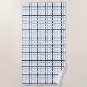 Preppy Geruit Kust- Strandlaken (Voorkant)