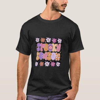 Preppy geruite griezelige seizoen bloemige Hallowe T-shirt