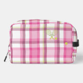 Preppy gespeeld met tennisracket toilettasje (Achterkant)