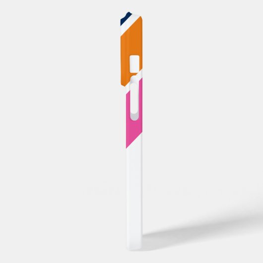 Preppy Gestreepte iPhone 14 Pro Hoesje (Achterkant / Links)