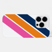 Preppy Gestreepte iPhone 14 Pro Hoesje (Achterkant (horizontaal))