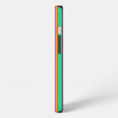 Preppy gestreepte monogram telefoonhoes iPhone hoesje (Linkerkant)