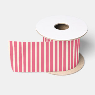 Preppy Gestreepte Watermeloen Roze Cottagecore Pat Satijnen Lint