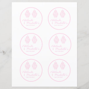 Preppy Ginger Jar Zachte Kleur Roze Banner