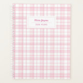Preppy Gingham Cadeau voor haar Persoonlijke 2027 Planner (Voorkant)