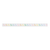 Preppy Gingham Pasen Bunnies Pastel Grosgrain Lint (Voorkant)