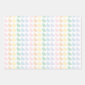 Preppy Gingham Pasen Bunnies Pastel Inpakpapier Vel (Voorkant)