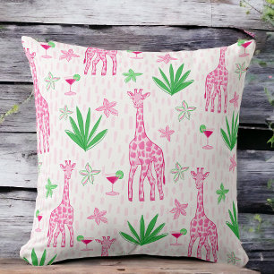 Preppy Giraffe Cosmopolitans Jungle Kussen