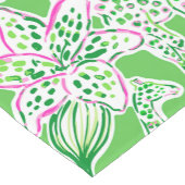 Preppy Giraffen Lily Roze Groen  Korte Tafelloper (Hoek)