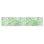 Preppy Giraffes Lily Pink Green Korte Tafelloper (Horizontaal)