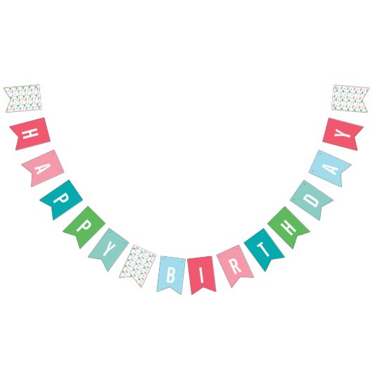 Preppy Girl Dinosaur Silhouette Birthday Banner (Alle)