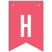 Preppy Girl Dinosaur Silhouette Birthday Banner (Tweede vlag)