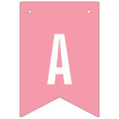 Preppy Girl Dinosaur Silhouette Birthday Banner (Derde vlag)