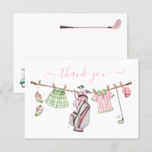Preppy Girl Golf waslijn Bedankt Opmerking