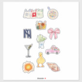 Preppy Girl Starter Pack Stickers (Vel)