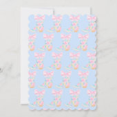 Preppy Girls Cowgirl First Rodeo Birthday Kaart (Achterkant)