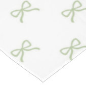 Preppy Girly Green Bow Pattern Spring & Summer  Tafelkleed (Gekanteld)
