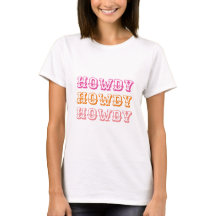 Preppy Girly Howdy Hot Roze Sinaasappel