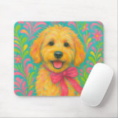 Preppy Golden Doodle Muismat (Met muis)
