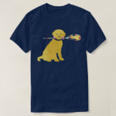 Preppy Golden Retriever Lacrosse Dog T-shirt (Design voorkant)
