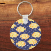 Preppy Goldfish Golf Cart Sleutelhanger (Achterkant)