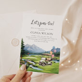 Preppy Golf Baby shower Kaart