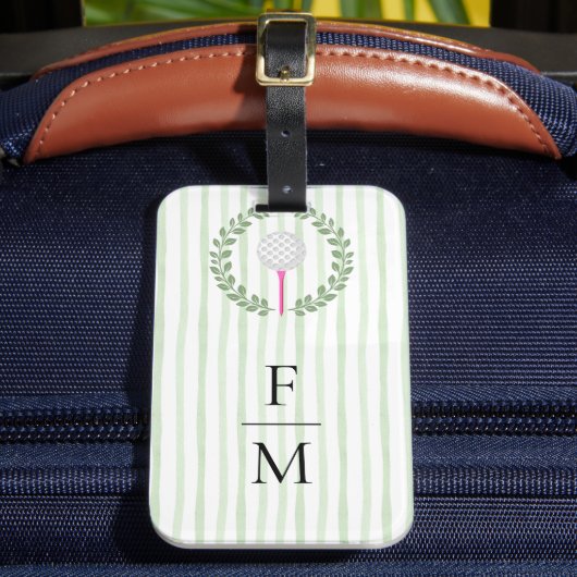 Preppy Golf Bagagelabel (Voorkant Insitu 2)