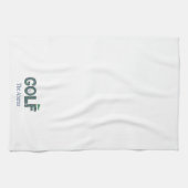 Preppy Golf Blauw Groen Argyle Custom Theedoek (Horizontaal)