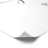 Preppy Golf Boy Baby shower Welkomstbord Poster (Hoek)