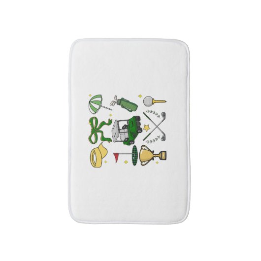 Preppy Golf Coquette Badmat (Voorkant Verticaal)