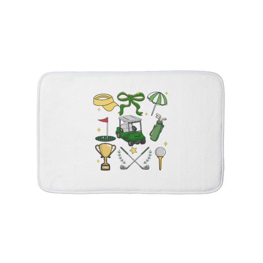 Preppy Golf Coquette Badmat (Voorkant)