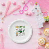 Preppy Golf Coquette Papieren Bordje (Feest)