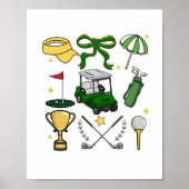 Preppy Golf Coquette Poster (Voorkant)