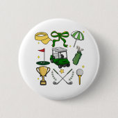 Preppy Golf Coquette Ronde Button 5,7 Cm (Voorkant)