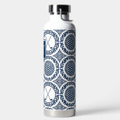 Preppy Golf Damask – Balls & Clubs in Navy White Waterfles (Links)