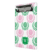 Preppy Golf Laurel Wreath - Roze & Groen Mini Klembord (Angled2)