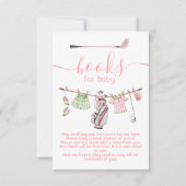 Preppy Golf meisje waslijn boeken voor baby Kaart (Voorkant)