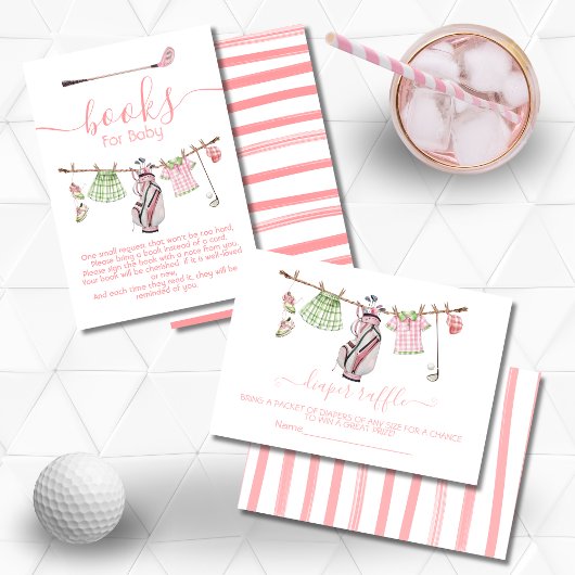 Preppy Golf meisje waslijn boeken voor baby Kaart