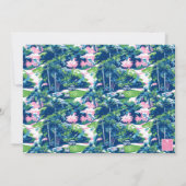 Preppy Golf Palm Beach Golf Cart Bedankkaart (Achterkant)