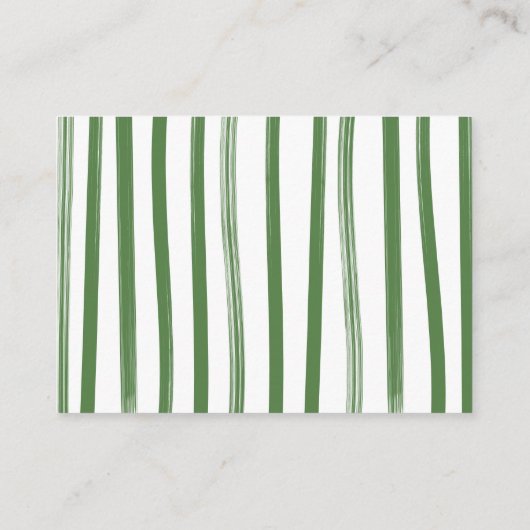 Preppy Golf waslijn Luier Raffle kaart (Achterkant)