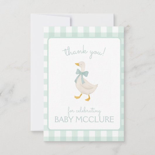 Preppy Goose Bedankkaart (Voorkant)