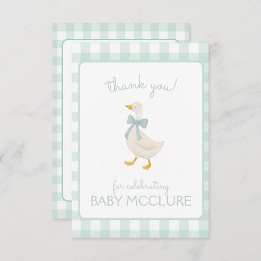 Preppy Goose Bedankkaart (Voorkant / Achterkant)