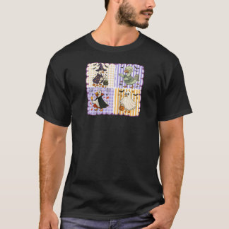 Preppy Goose Halloween Spooky Ghost Witch Pumpkin T-shirt