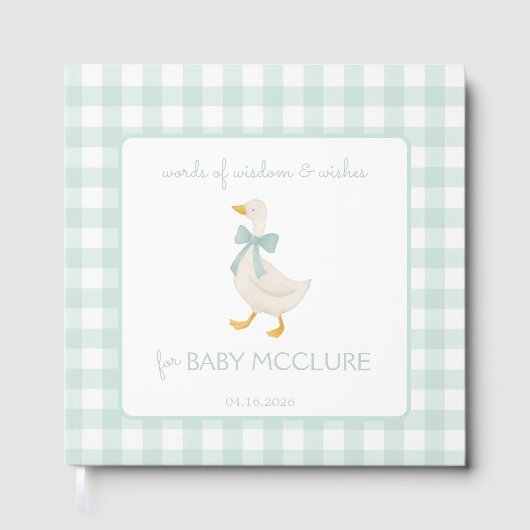 Preppy Goose Wishes  Gastenboek (Voorkant)