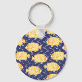 Preppy Goudvis Golfkar Sleutelhanger (Achterkant)