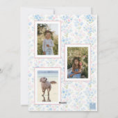 Preppy Grandmillennial Christmas Bow Swag Foto Feestdagenkaart (Achterkant)